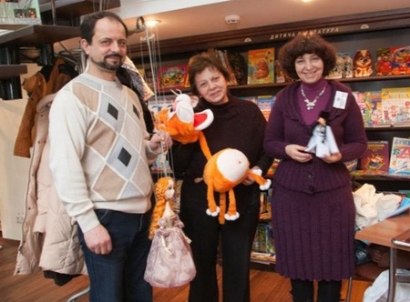 Лалі Топуріа із актором Олександром Мельником та драматургом Лілією Мельнічук